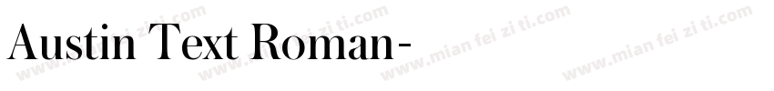 Austin Text Roman字体转换